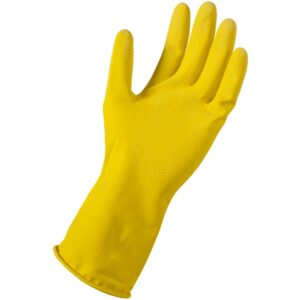 guantes amarillos
